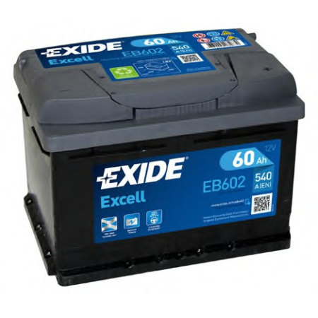 Автомобильный аккумулятор Exide Excell ЕВ 602 (обратная)