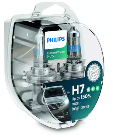 Галогенная лампа Philips H7 12V 55W (PX26d) X-treme Vision Pro150 12972XVPS2