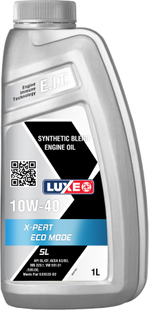Моторное масло Luxe X-Pert ECO MODE API SL 10W40 1л 30373
