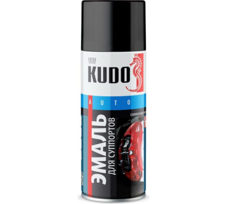 Эмаль для суппортов Kudo, черная, 520мл KU-5214
