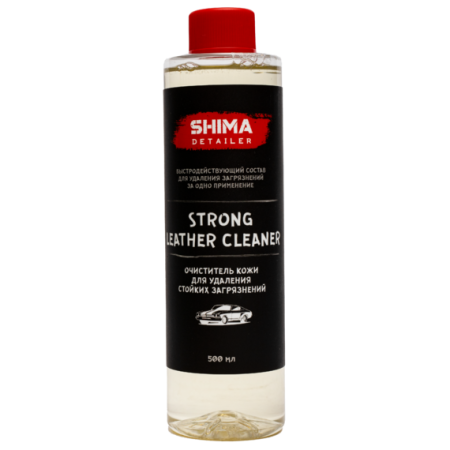 Очиститель Shima Detailer для кожи, удаления стойких загрязнениий Strong leather cleaner 500мл