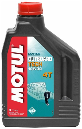 Моторное масло Motul Outboard Tech 4T 10w-30 Technosynthese, 2л