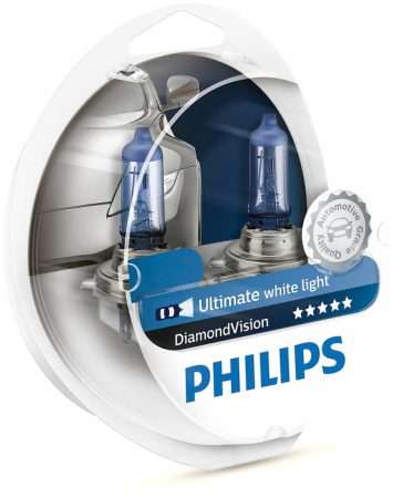 Галогенная лампа Philips HB4 12V 55W (P22d) Diamond Vision 9006DVS2