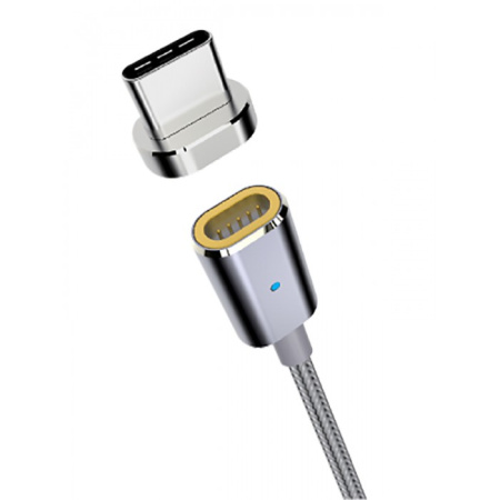 Магнитный кабель Partner USB 2.0 - type-C 1.2м нейлон