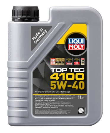 Моторное масло Liqui Moly Top Tec 4100 5w40 1л 7500