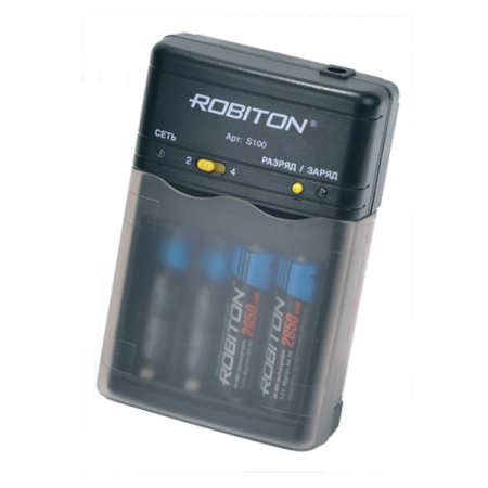 Зарядное устройство Robiton R03/R6*2/4 (800mAh) таймер/откл ф/разряд доп 12V Smart S100