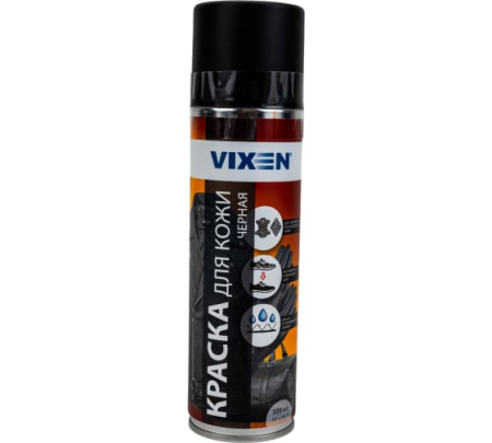 Краска VIXEN для кожи черная 335мл VX90022
