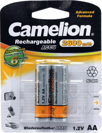 Аккумулятор Camelion NH-AA2600-2 (1.2V 2600mAh) Ni-Mh AA