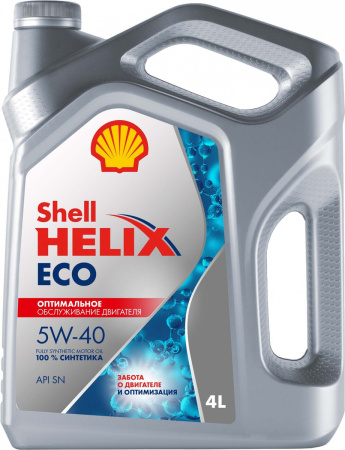 Моторное масло Shell Helix ECO SN/CF 5w40 4л 550058241