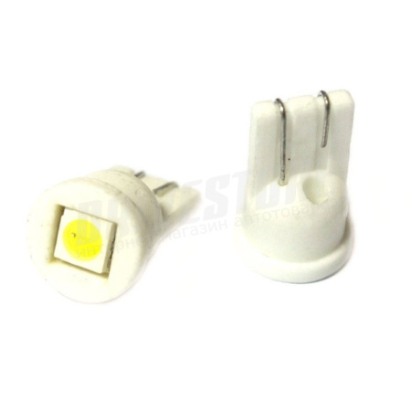 Светодиодная лампа T10 (W5W) Ceramic 5050 - 1 SMD Белый