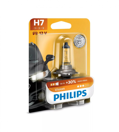 Галогенная лампа Philips H7 12V 55W (PX26d) Vision (Premium) 12972PRB1