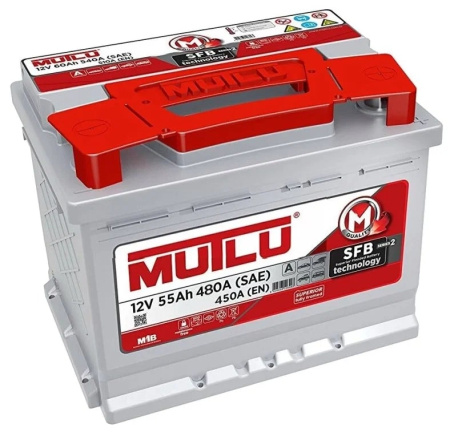 Автомобильный аккумулятор Mutlu Calcium Silver 12V 55Ач (прямая) L2.55.045.B