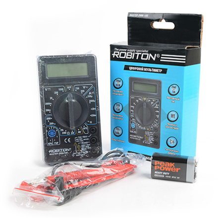 Мультиметр Robiton Master DMM-100 (цифровой) диод-тест BL1