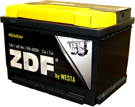 Автомобильный аккумулятор ZDF Premium 60Ач (прямая)
