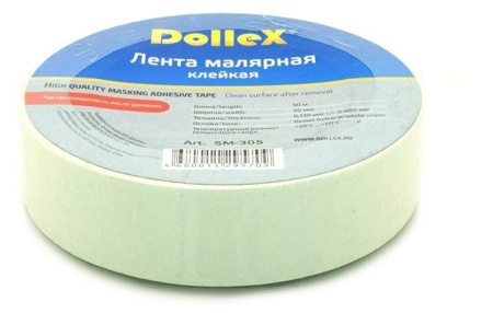 Скотч малярный Dollex SM-305 30mm*50m 069241