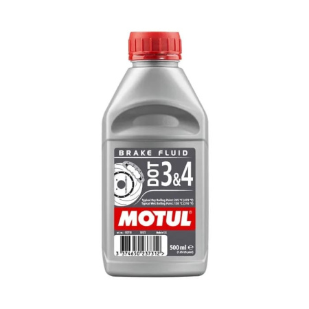 Тормозная жидкость Motul Brake Fluid DOT 3-4 500мл синтетика