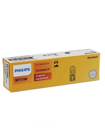 Лампа накаливания Philips WY5W 12V-5W (W2.1x9.5d) 12396NACP